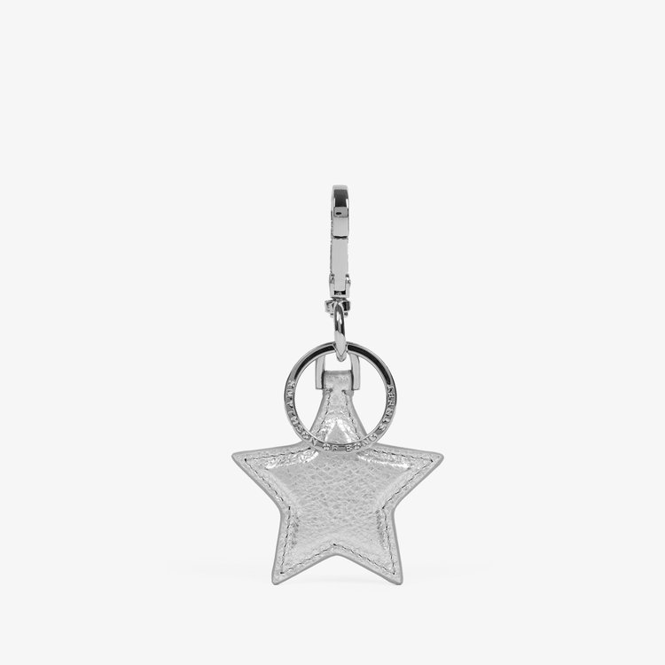 Star Keyring in Metallic Leather