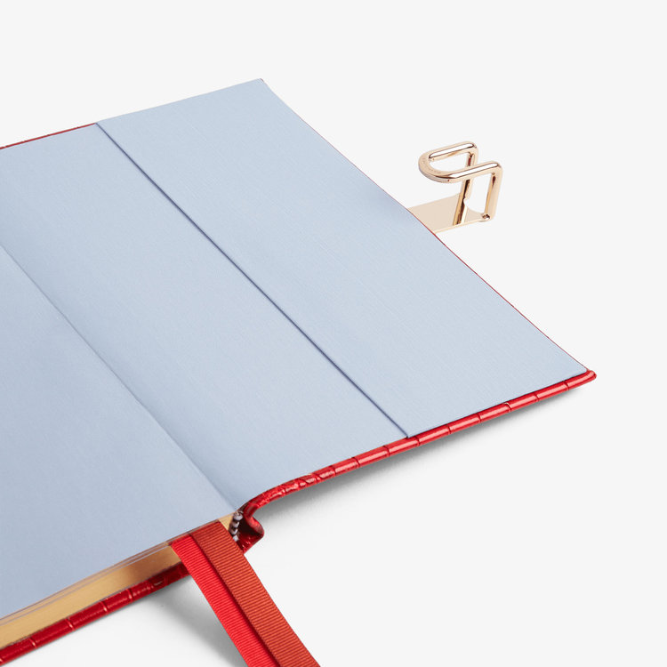 Smythson 【ポイント10%還元】2027 Soho Weekly Diary with Slide in Mara RED
