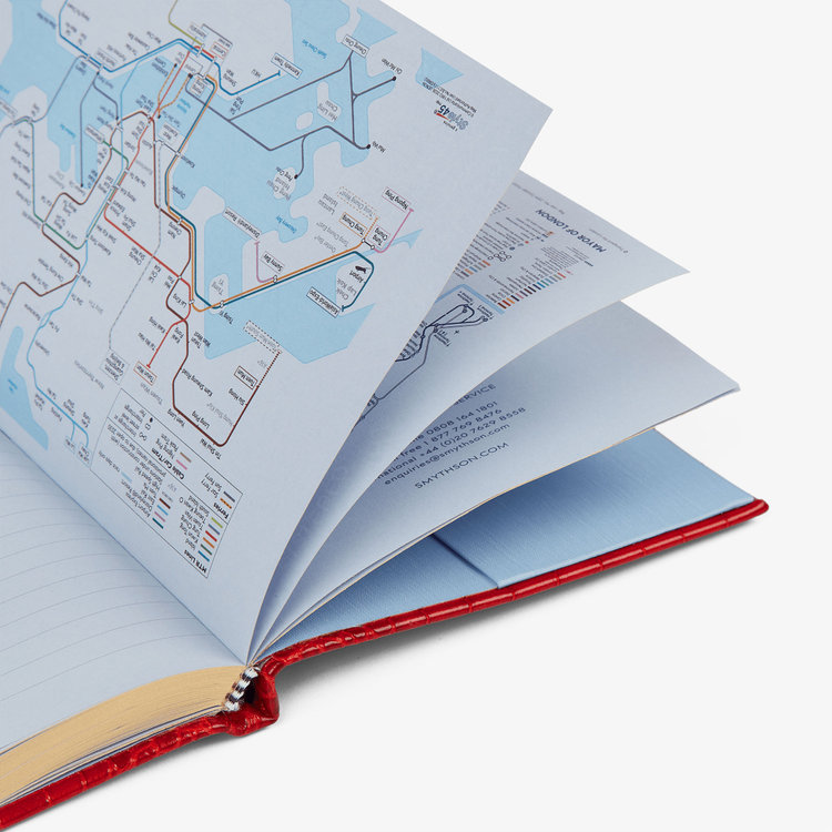 Smythson 【ポイント10%還元】2027 Soho Weekly Diary with Slide in Mara RED