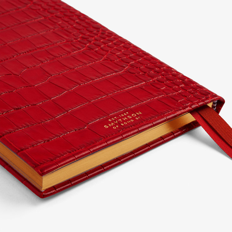 Smythson 【ポイント10%還元】2027 Soho Weekly Diary with Slide in Mara RED