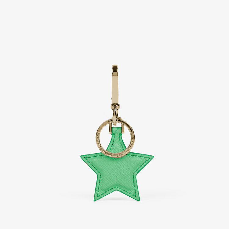 Smythson Panama Star Keyring SHAMROCK