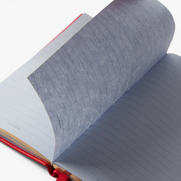 Smythson Pastegrain Panama XOXO SCARLET RED