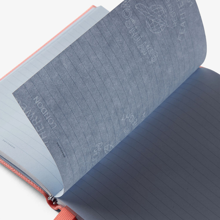 Smythson Fruits Pear Chelsea Notebook in Panama CANDY PINK