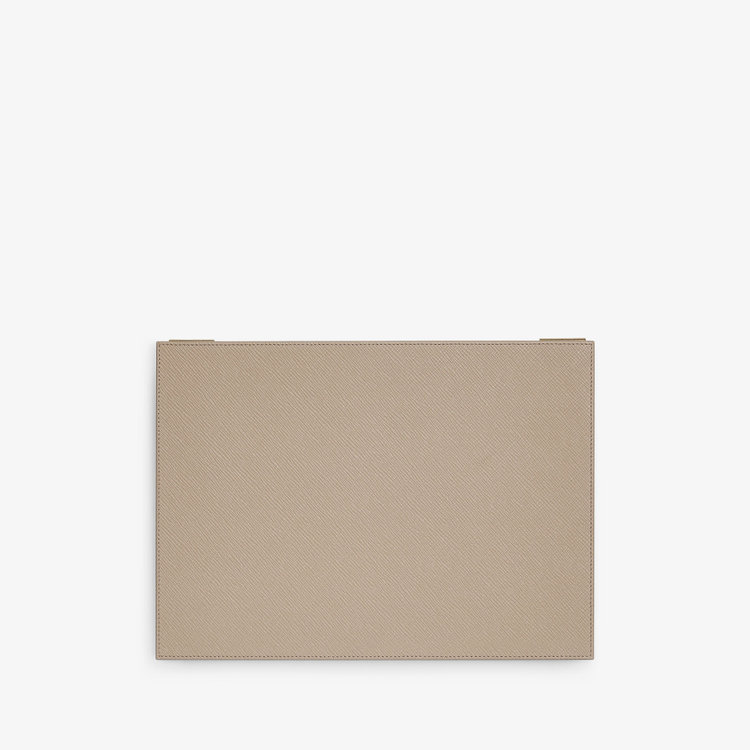 Smythson Panama Jewellery Box With Travel Tray SANDSTONE