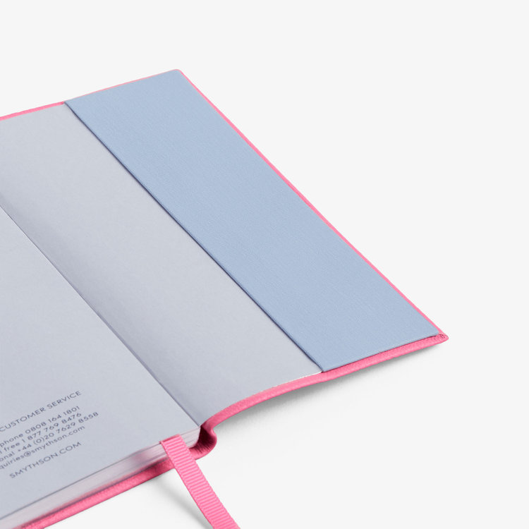 Smythson 【予約】2027 Panama Weekly Diary in Pastegrain FLAMINGO