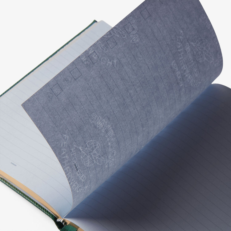 Smythson Burberry x Smythson Soho Notebook in Panama FOREST