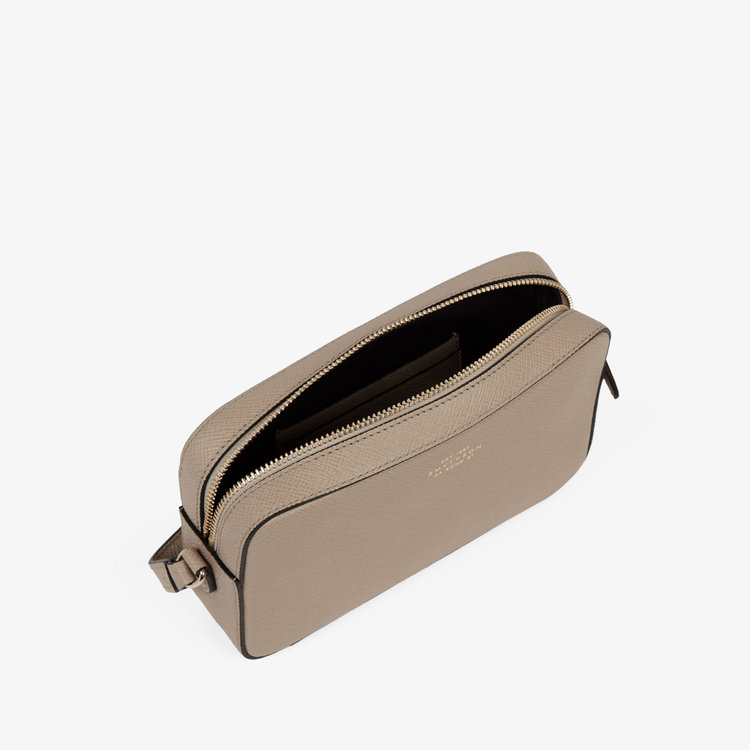 Smythson Panama Small Camera Bag SANDSTONE