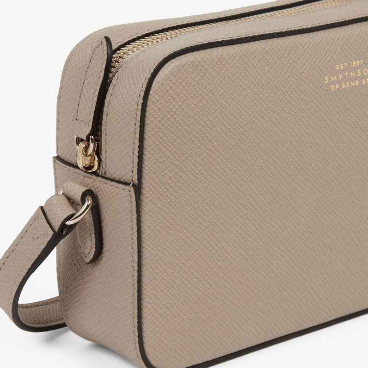 Smythson Panama Small Camera Bag SANDSTONE