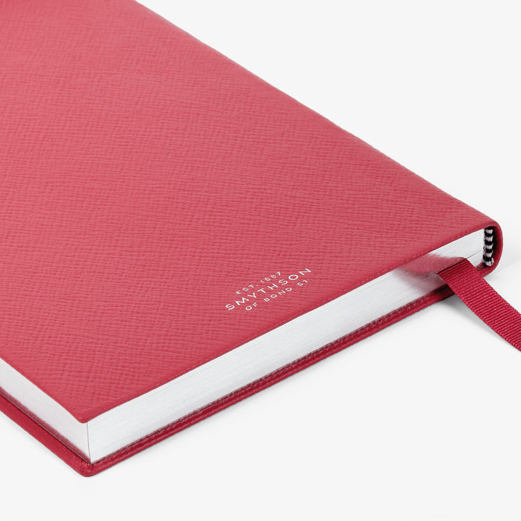 Smythson Pastegrain 2026 Soho Daily Diary RASPBERRY
