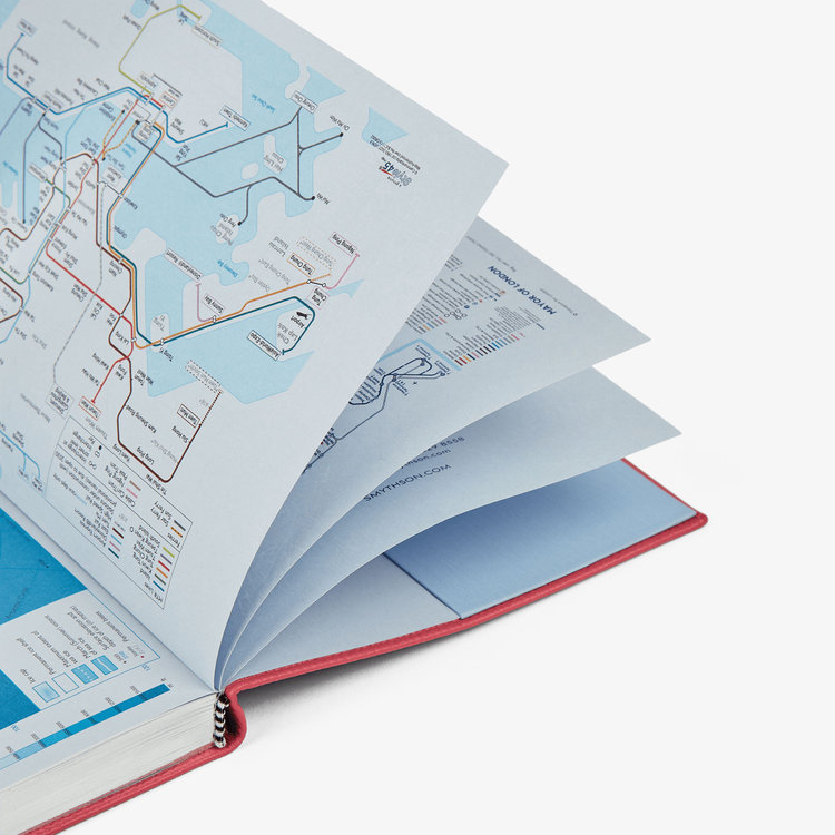 Smythson Pastegrain 2026 Soho Daily Diary RASPBERRY
