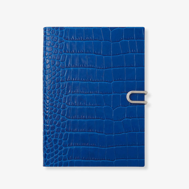 Smythson Mara Soho Notebook With Slide CERULEAN