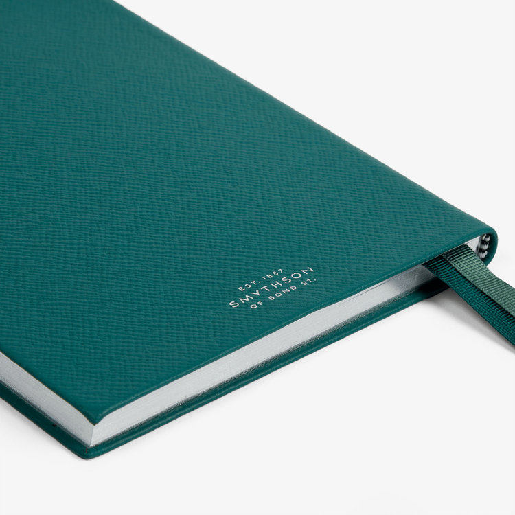 Smythson Pastegrain 2026 Soho Vertical Weekly Diary PETROL