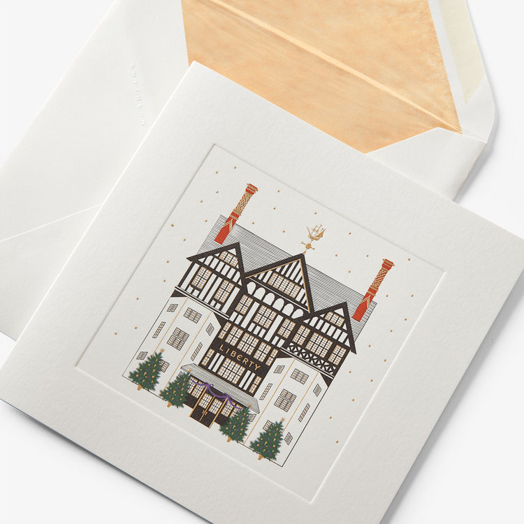 Smythson Liberty Christmas Store Front 10CE WHITE WOVE