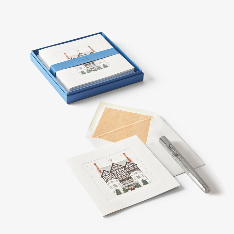 Smythson Liberty Christmas Store Front 10CE WHITE WOVE