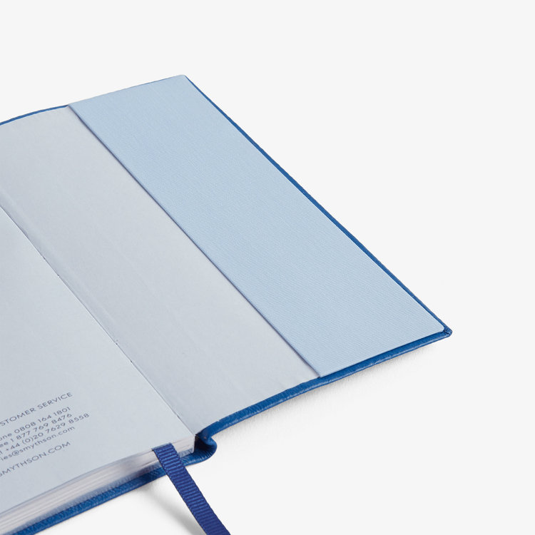 Smythson 【予約】2027 Panama Weekly Diary in Pastegrain CERULEAN