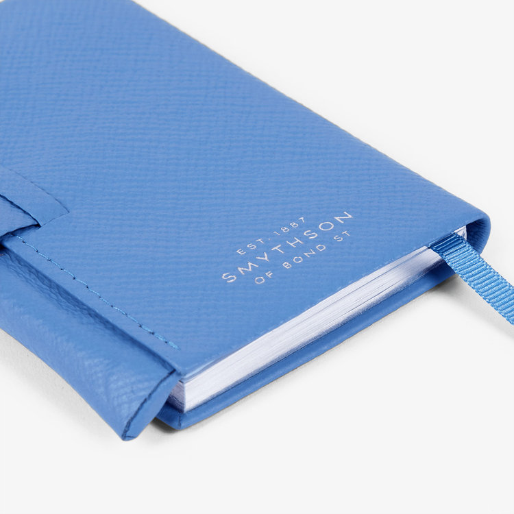 Smythson 【予約】2027 Wafer Weekly Diary with Pencil in Pastegrain NILE BLUE