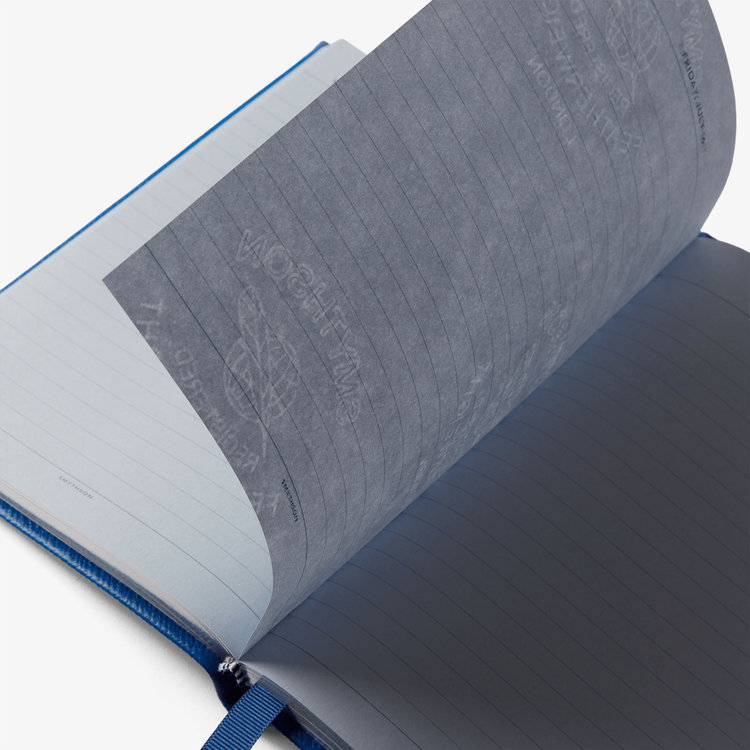 Smythson 2027 Soho Daily Diary in Pastegrain CERULEAN
