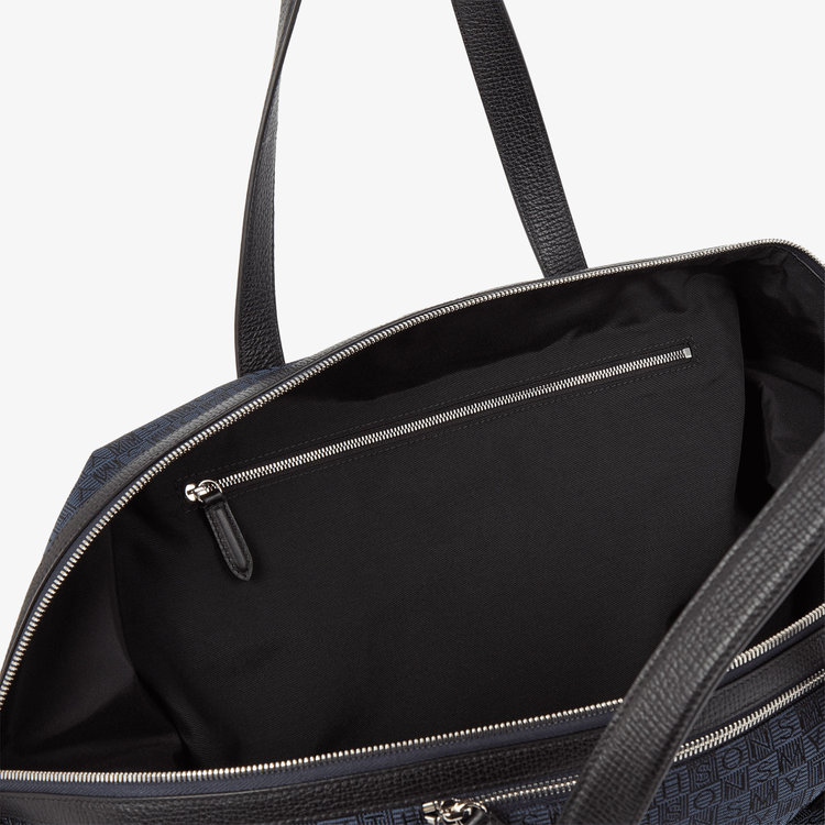 Smythson Stamp Travel Bag NAVY