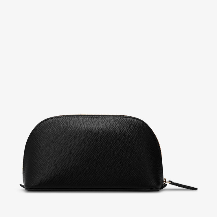 Smythson Panama Cosmetic Case BLACK