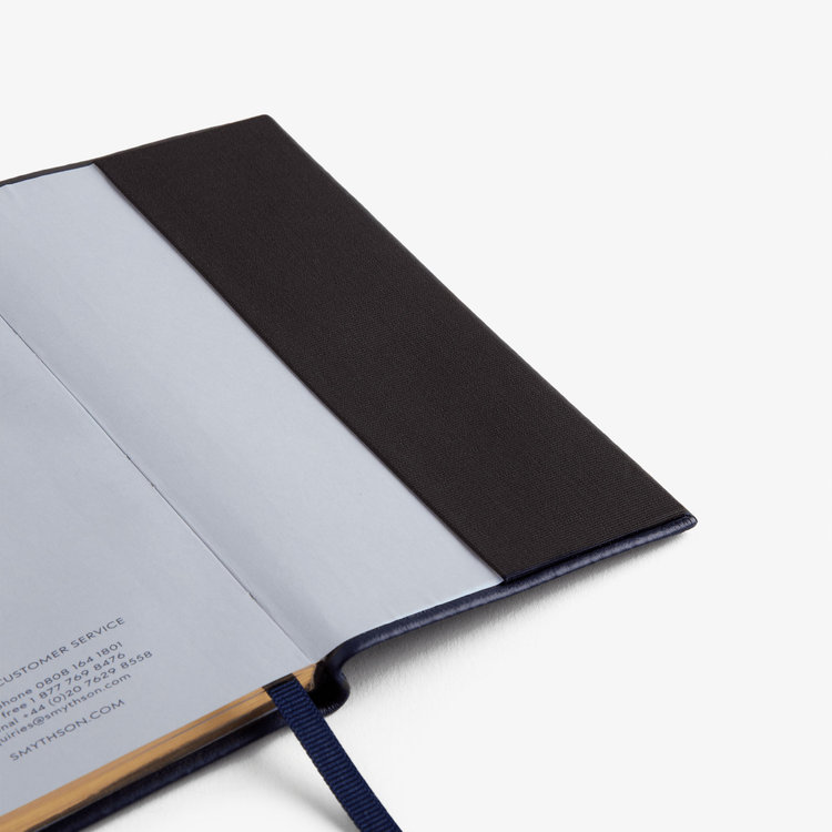 Smythson 【予約】2027 Panama Stars Weekly Diary in Pastegrain NAVY