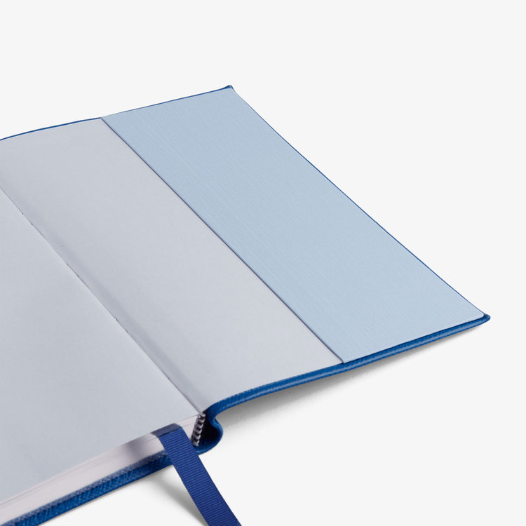 Smythson 2027 Soho Daily Diary in Pastegrain CERULEAN