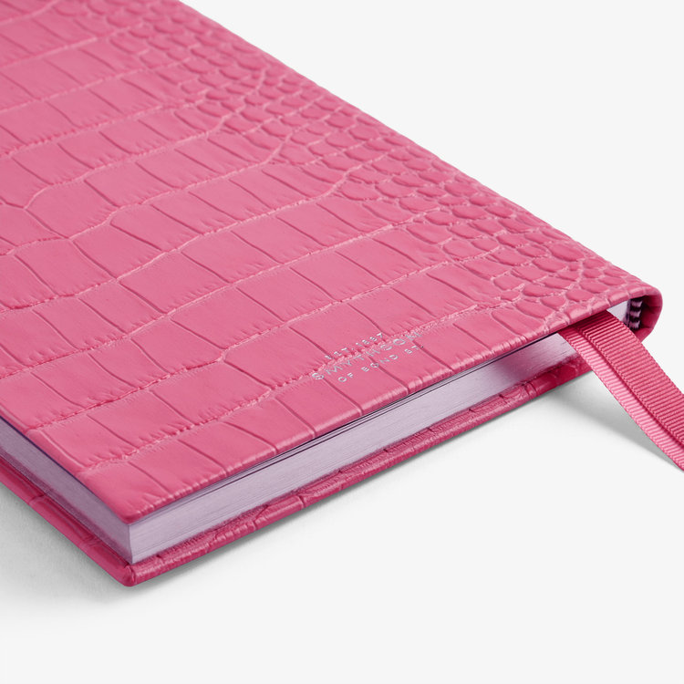 Smythson 【ポイント10%還元】2027 Soho Weekly Diary with Slide in Mara FLAMINGO