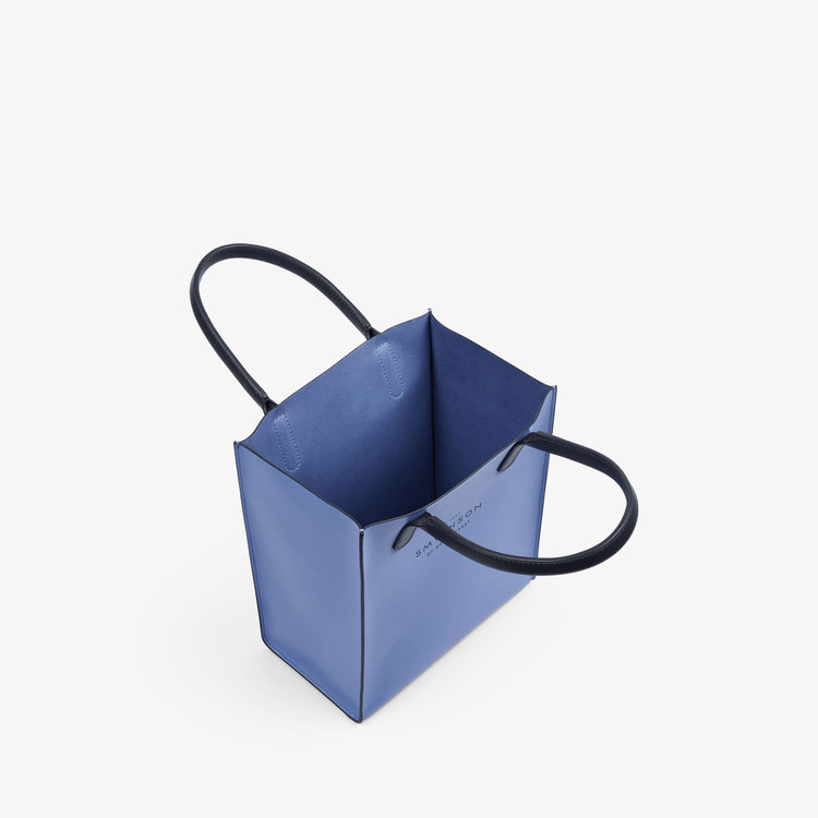 Smythson Mini Pavilion Kingly Tote Bag SMYTHSON BLUE