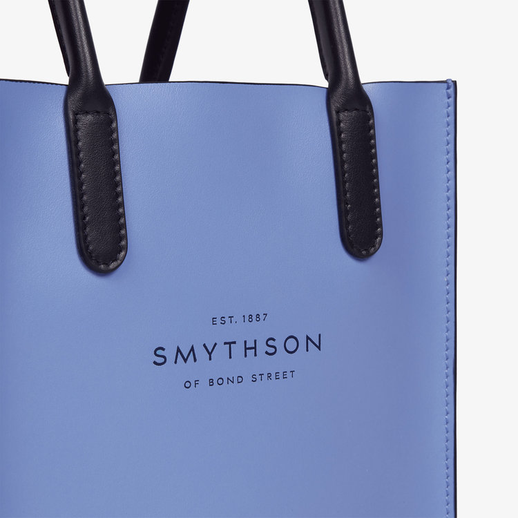 Smythson Mini Pavilion Kingly Tote Bag SMYTHSON BLUE
