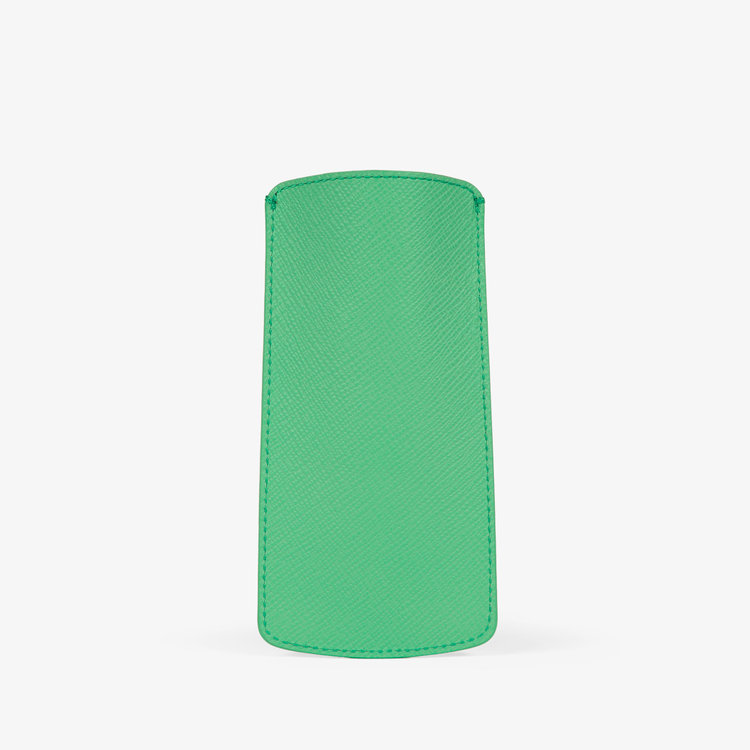 Smythson Panama Glasses Case SHAMROCK