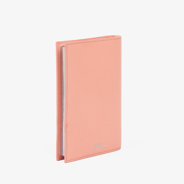 Smythson  Refillable Small Evergreen Notebook in Ludlow BLOSSOM