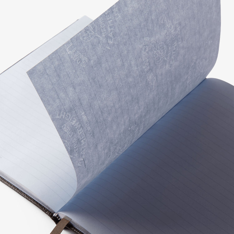 Smythson Portobello Notebook in Ludlow DARK BROWN