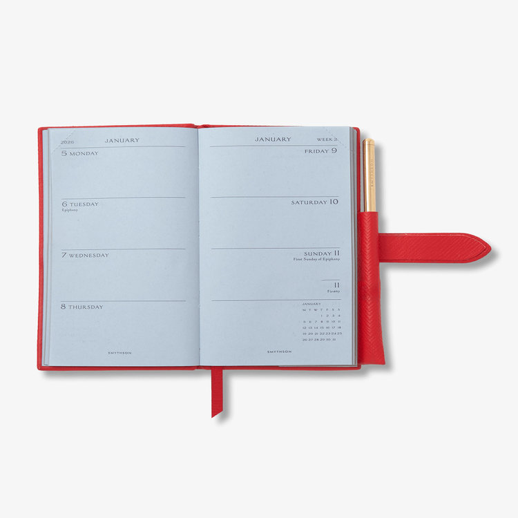 【予約】2027 Panama Weekly Diary with Pencil in Pastegrain