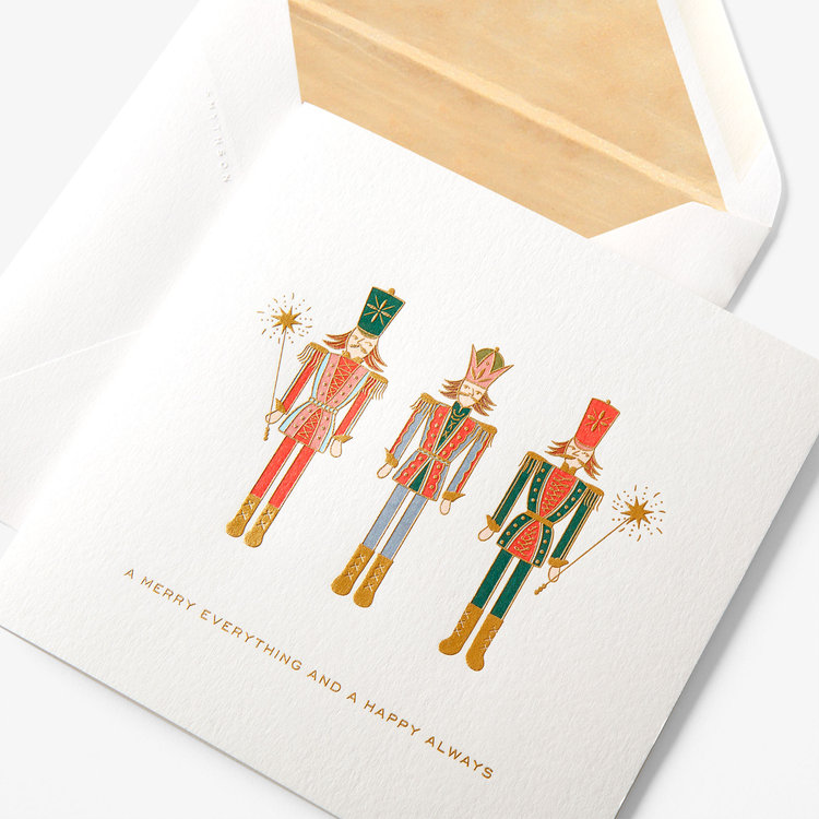 Smythson Christmas Nutcracker 10CE WHITE WOVE