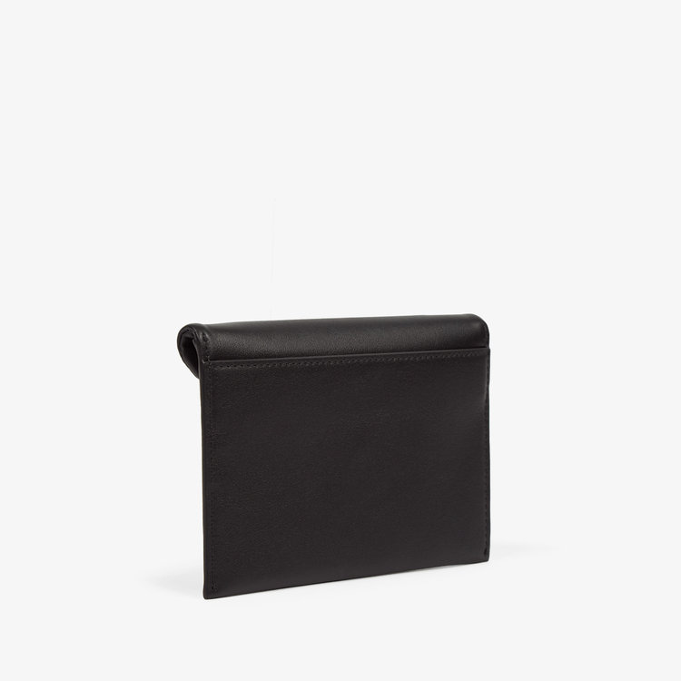 Smythson Envelope Pouch in Milton BLACK