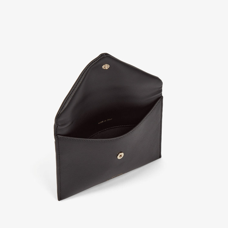 Smythson Envelope Pouch in Milton BLACK