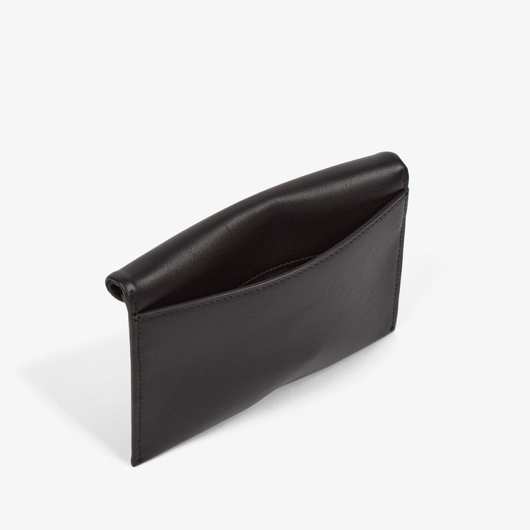 Smythson Envelope Pouch in Milton BLACK