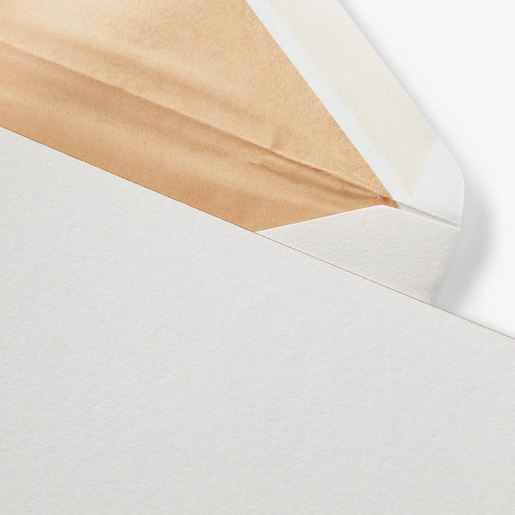 Smythson Single Border Kings Cards 10 Card Set WHITE WOVE GOLD