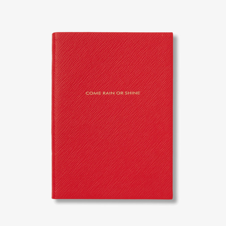 Smythson Burberry x Smythson Soho Notebook in Pastegrain SCARLET RED