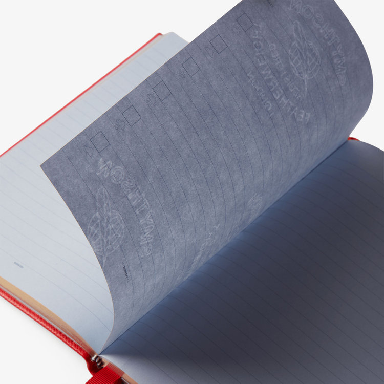 Smythson Burberry x Smythson Soho Notebook in Pastegrain SCARLET RED