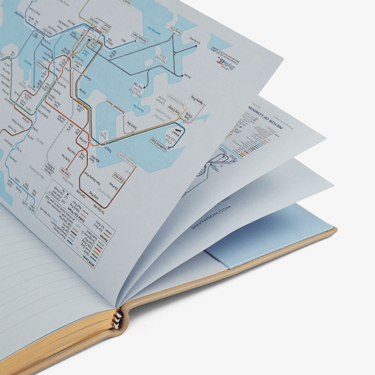 Smythson 【予約】2027 Soho Weekly Diary in Pastegrain SANDSTONE