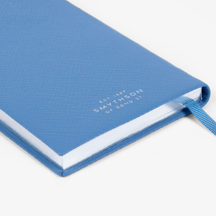 Smythson Pastegrain Panama Out of Office NILE BLUE