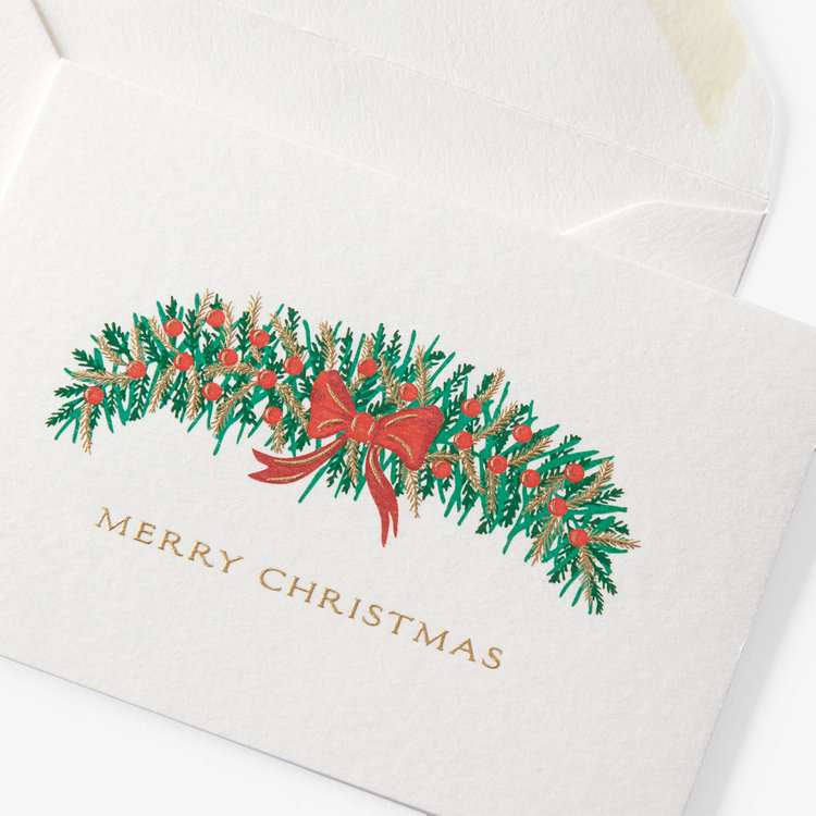 Garland Christmas Card Set 10CE
