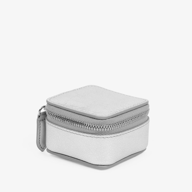 Small Trinket Case in Metallic Leather
