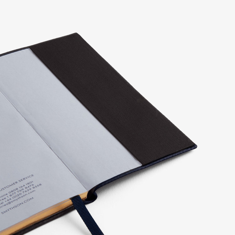 Smythson 【予約】2027 Panama Weekly Diary in Pastegrain NAVY