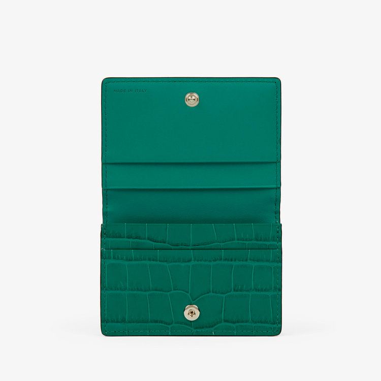 Mara Folded Card Case With Snap Closure