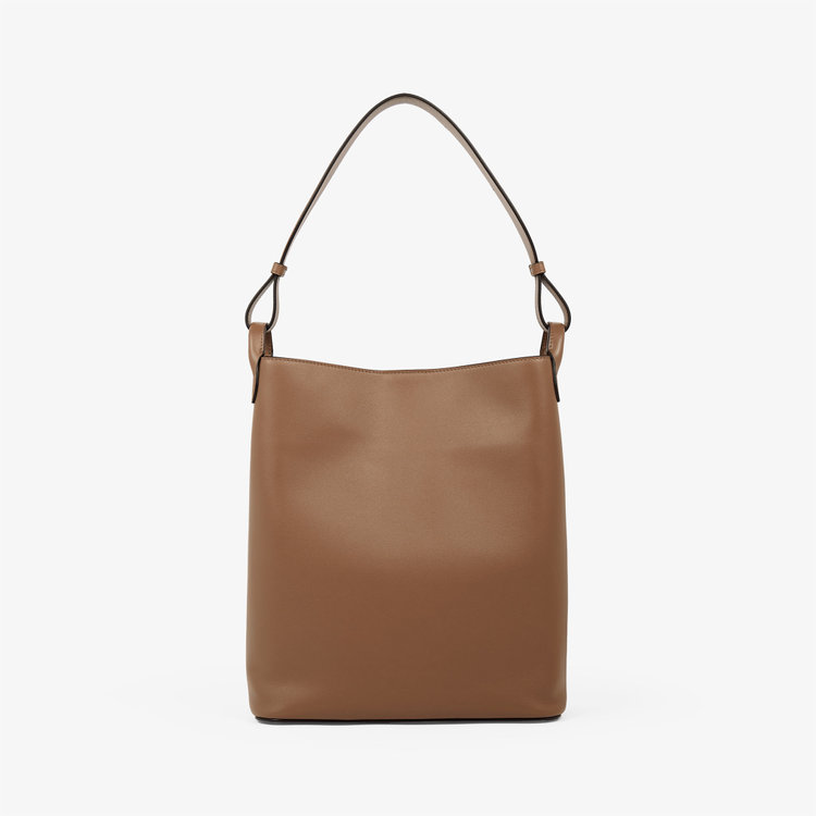 Smythson Milton Soft Shoulder Bag TRUFFLE
