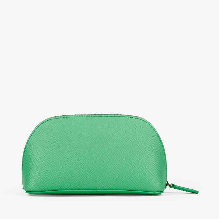 Smythson Panama Cosmetic Case SHAMROCK