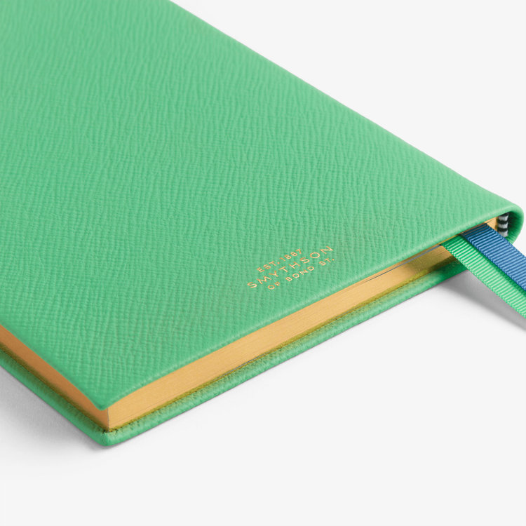 Smythson 2027 Soho Liberty Weekly Diary in Pastegrain SHAMROCK