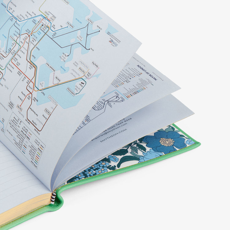 Smythson 2027 Soho Liberty Weekly Diary in Pastegrain SHAMROCK