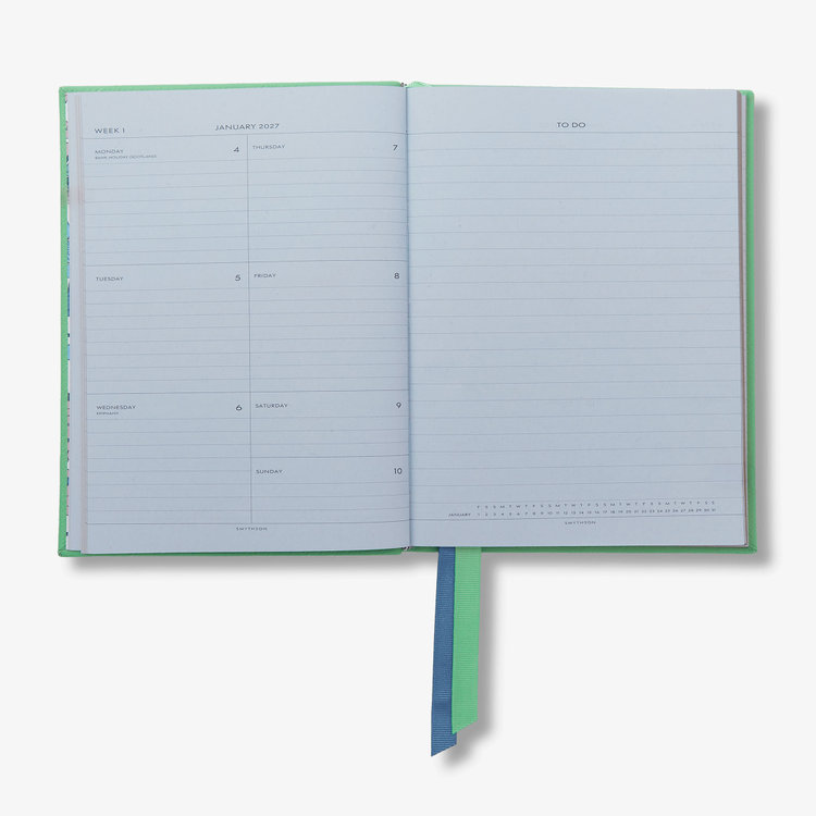2027 Soho Liberty Weekly Diary in Pastegrain